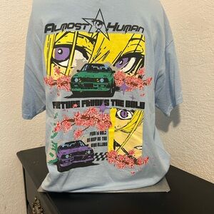 Graphic Tee - Light Blue